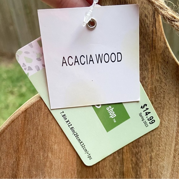 Wooden Paddle Cutting Board with Jute for Hanging. Chopping block NWT - Picture 9 of 9